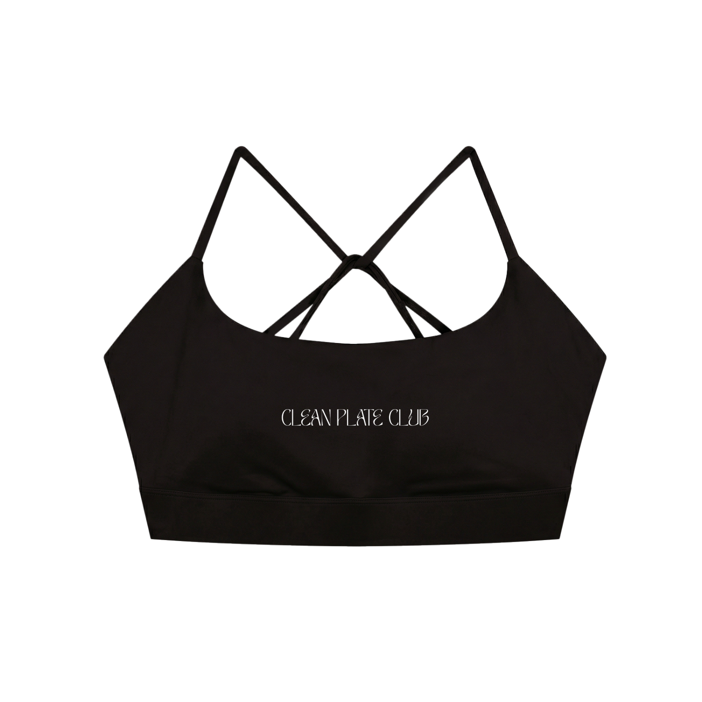 Strappy Clean Plate Club Yoga Sports Bra